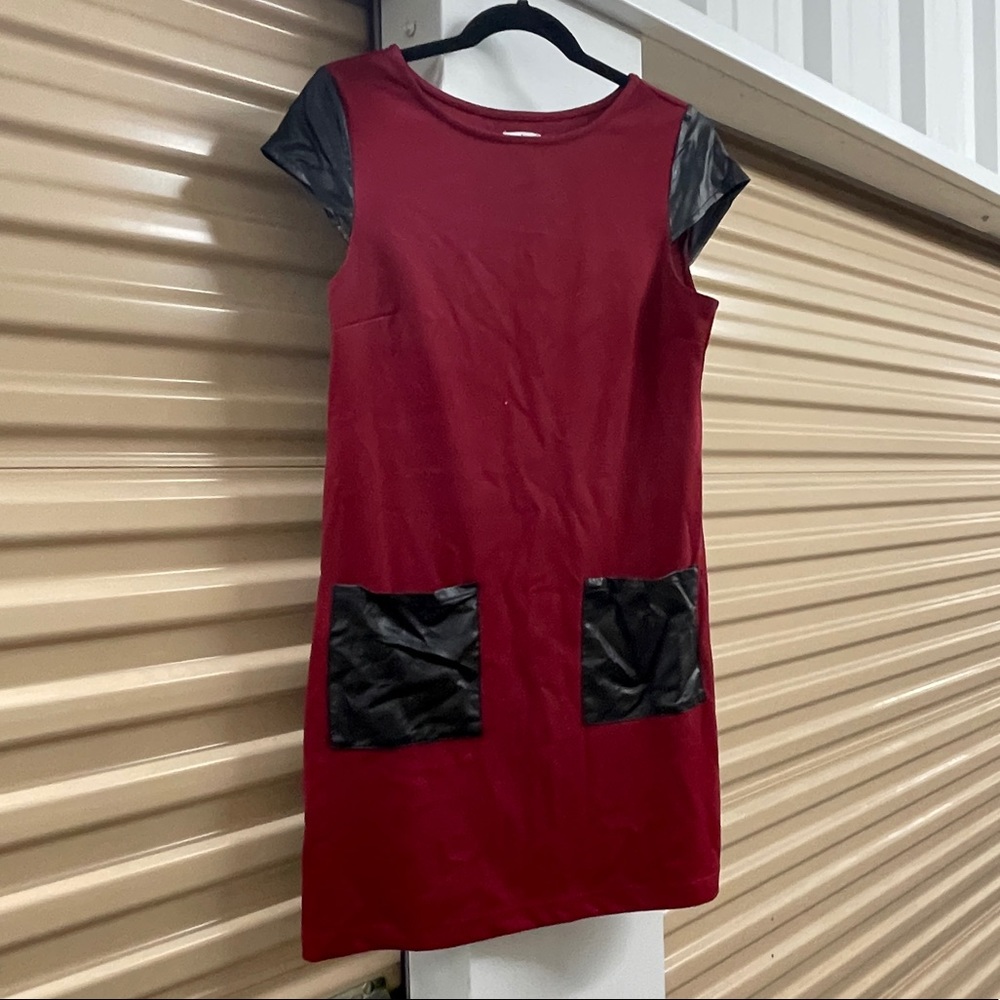 MudPie Leather accents dress